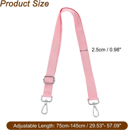 Wide Shoulder Strap, 2.5cm Adjustable Purse Strap Replacement Crossbody Strap for Shoulder Bag Handbag, Pink, V1258-DP02-B-4030