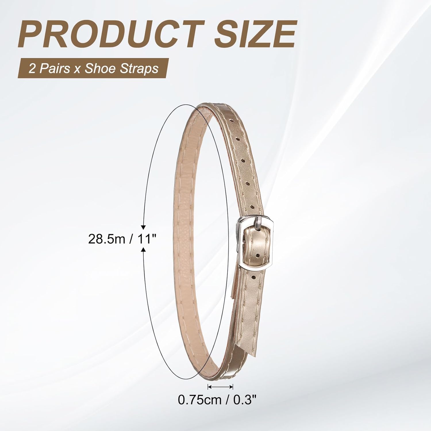 High Heel Shoe Straps, Detachable Ankle Shoelace Straps V1258-DP02-B-4032