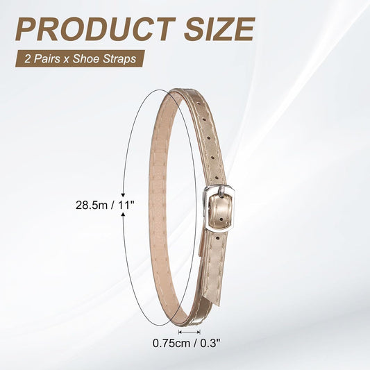 High Heel Shoe Straps, Detachable Ankle Shoelace Straps V1258-DP02-B-4032