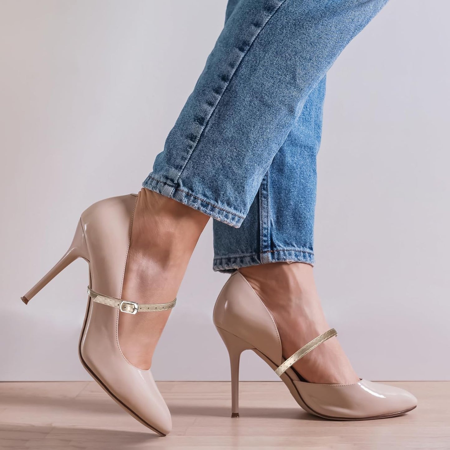 High Heel Shoe Straps, Detachable Ankle Shoelace Straps V1258-DP02-B-4032