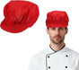 Chef Hat, Adjustable Elastic Band Cotton Baker Hat for Women and Men, Full Cloth Baker Hat Food Service Hair V1258-DP02-B-4035
