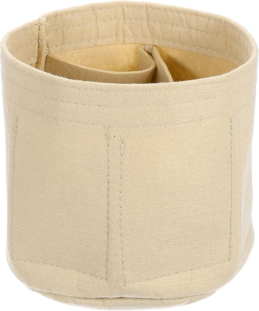 Purse Organizer Insert, Portable Felt Organizer Bags Round Multiple Compartments Purse Liner for Bucket Bag, V1258-DP02-B-4044