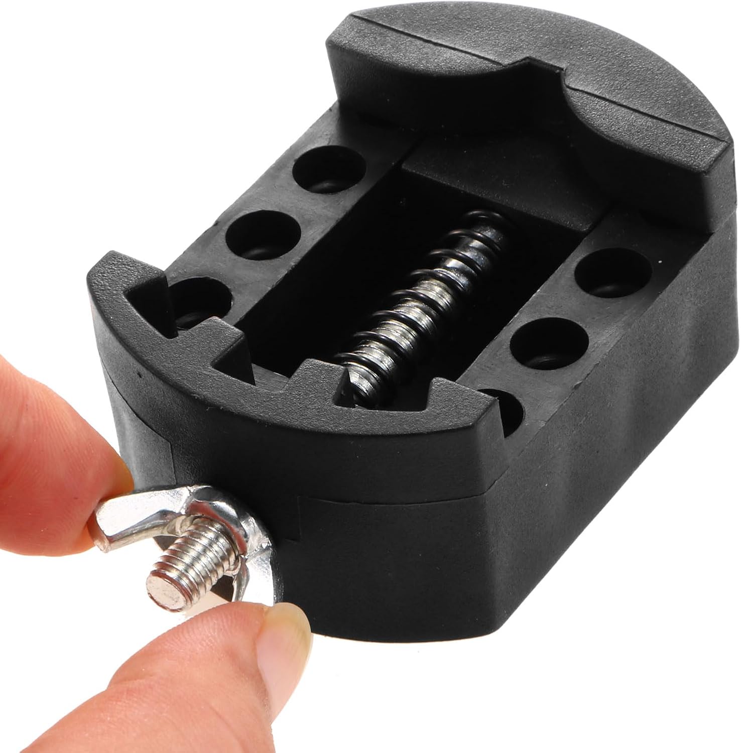 Watch Back Case Cover Remover Holder Tool Adjustable 36mm PE Black V1258-DP02-B-4045