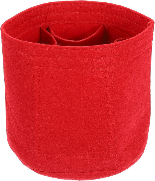 Purse Organizer Insert, Portable Felt Organizer Bags Round Multiple Compartments Purse Liner for Bucket Bag, V1258-DP02-B-4053