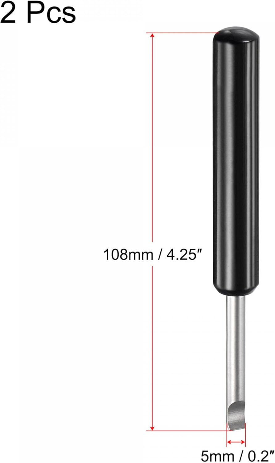 Watch Back Cover Opener, Case Remover Tool, 5mm Width Pry Bar ABS Handle Battery Remover Repair Replacing V1258-DP02-B-4056