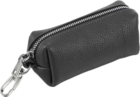 Leather Coin Purse, Leather Car Key Holder Bag Hand-held Change Purse Keychain Pouch Small Coin Pouch with V1258-DP02-B-4058