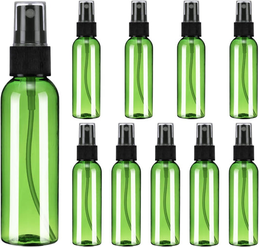 10Pack Spray Bottles, 2 Oz/60ML Reusable Clear Empty Mist Plastic Mini Travel Bottle Set,Small Refillable V1258-DP02-B-4067