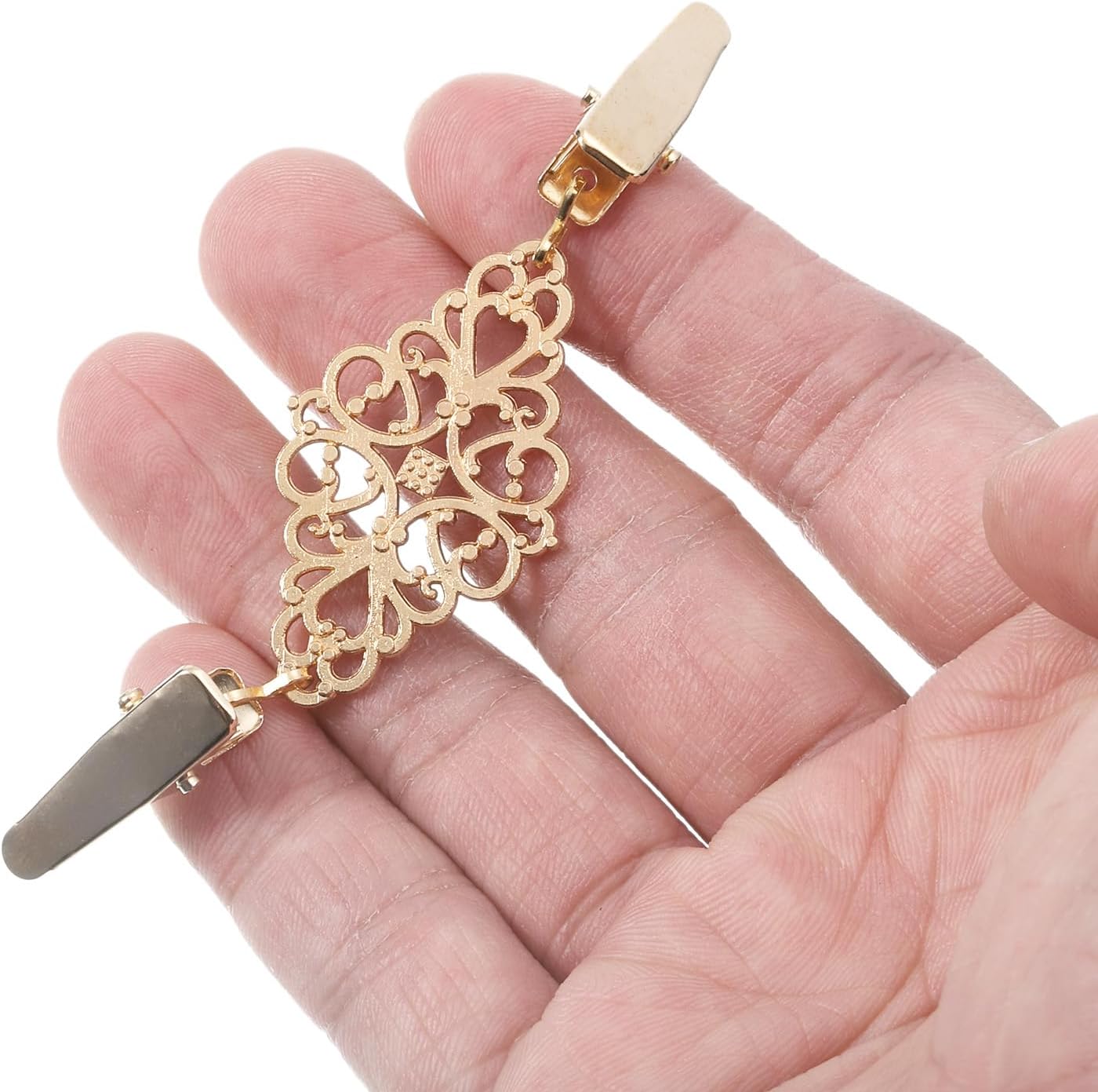 Retro Cardigan Collar Clips & Shirt Clips for Women V1258-DP02-B-4071