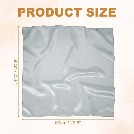 Satin Neck Square Scarf for Women Solid Color Silk Purse Scarf Lightweight Fashion Scarves Headband for Hair V1258-DP02-B-4072