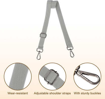 Wide Shoulder Strap, Adjustable Crossbody Purse Strap Replacement for Shoulder Bag Handbag, Buckle V1258-DP02-B-4075