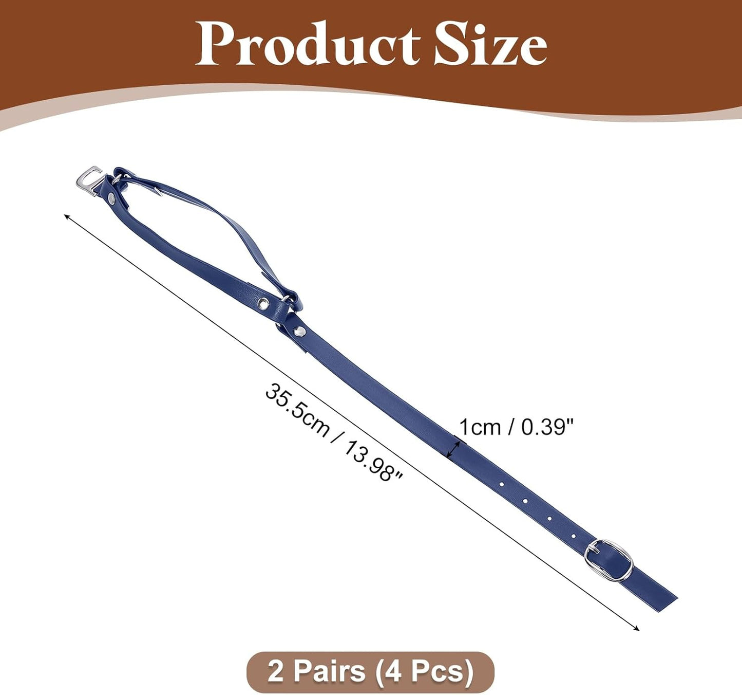 Detachable Shoe Straps for Heels, Adjustable Ankle Strap Replacement Anti-Loose for Women High Heels Sandals V1258-DP02-B-4082