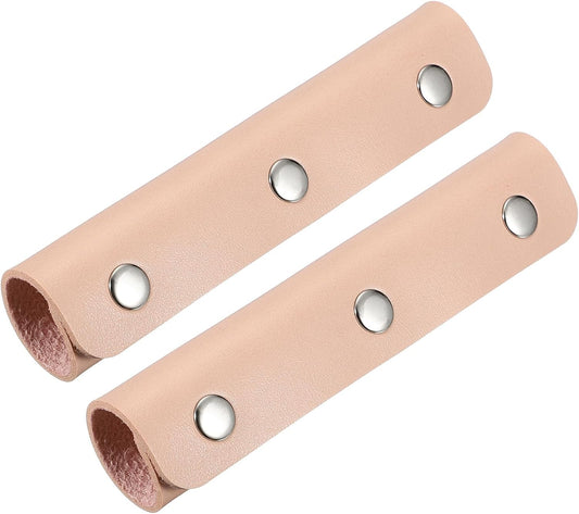 2 Pcs Handbag Handle Cover, Leather Luggage Handle Wraps, Purse Strap Cover Luggage Grip Protector Fine V1258-DP02-B-4084