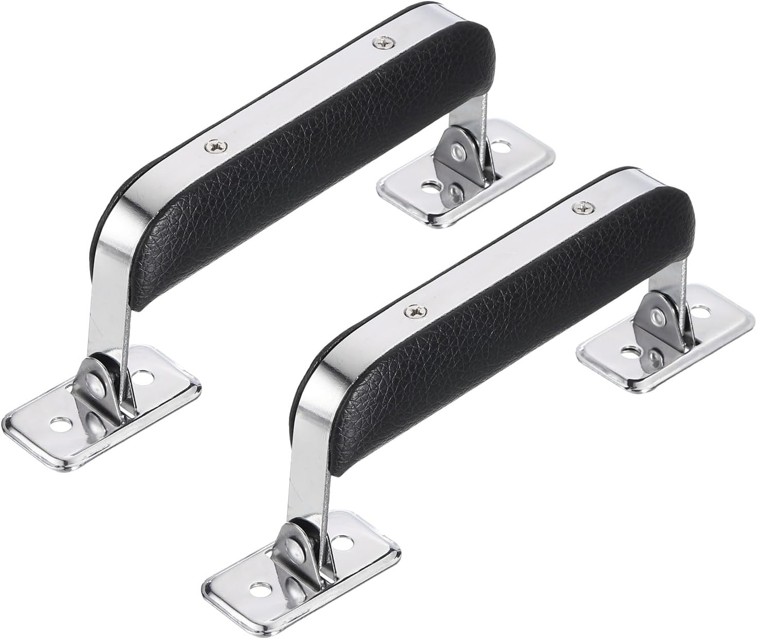 Leather Handle, 2Pcs - Metal Luggage Handle, Vintage Suitcase Replacement Strap, Vintage Pull Handle for V1258-DP02-B-4085