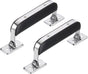 Leather Handle, 2Pcs - Metal Luggage Handle, Vintage Suitcase Replacement Strap, Vintage Pull Handle for V1258-DP02-B-4085