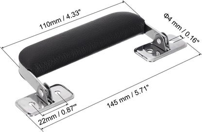 Leather Handle, 2Pcs - Metal Luggage Handle, Vintage Suitcase Replacement Strap, Vintage Pull Handle for V1258-DP02-B-4085