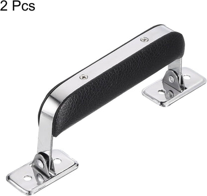 Leather Handle, 2Pcs - Metal Luggage Handle, Vintage Suitcase Replacement Strap, Vintage Pull Handle for V1258-DP02-B-4085