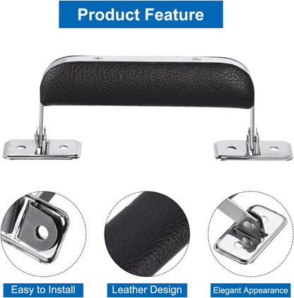 Leather Handle, 2Pcs - Metal Luggage Handle, Vintage Suitcase Replacement Strap, Vintage Pull Handle for V1258-DP02-B-4085