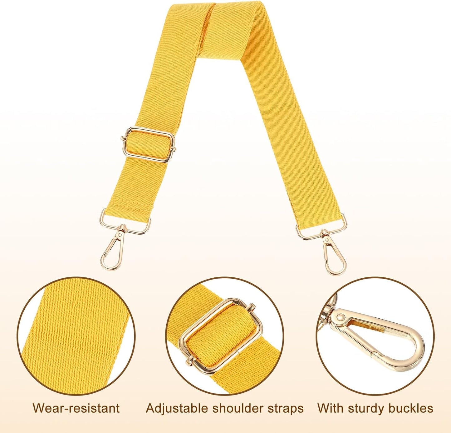 Wide Shoulder Strap, 3.8cm Adjustable Purse Strap Replacement Crossbody Strap for Shoulder Bag Handbag, V1258-DP02-B-4092