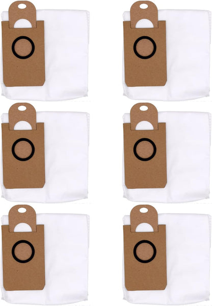 6 Pack Dust Bags for iHome AutoVac Nova Self Empty Robot Vacuum Replacement Accessory Parts V1258-DP02-B-41