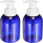 2PCS Round Empty Foam Pump Bottle, 350ml Travel Foam Soap Dispenser Empty Refillable Plastic Pump Bottle for V1258-DP02-B-4105