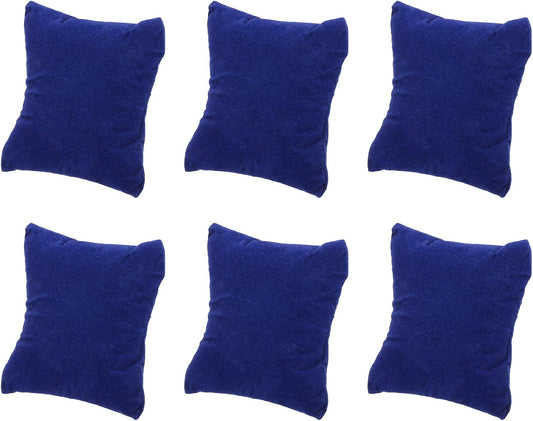 6Pcs Bracelet Watch Pillow, 3.54" x 3.15" Flannelette Jewelry Display Pillows for Bangle Cushions Display V1258-DP02-B-4109