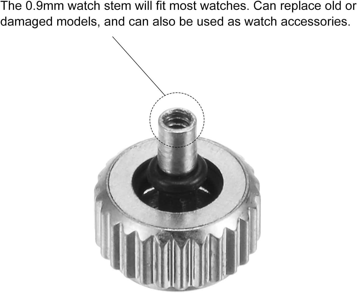 Watch Crown SUS304 w Head Long Stem V1258-DP02-B-4112
