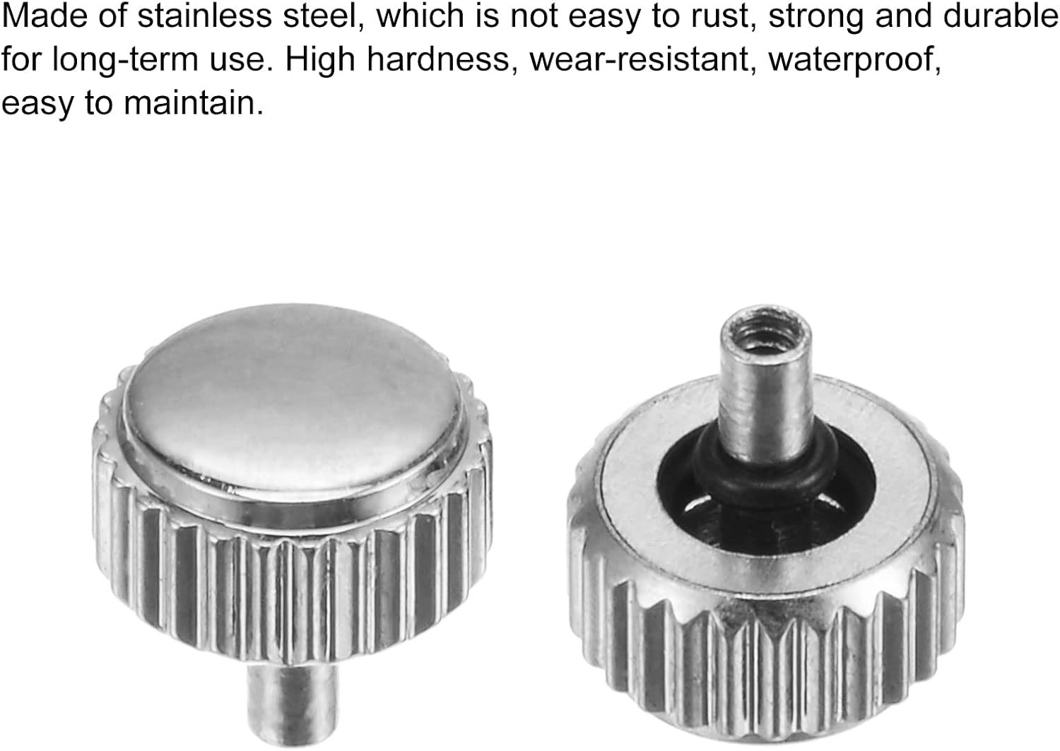Watch Crown SUS304 w Head Long Stem V1258-DP02-B-4112