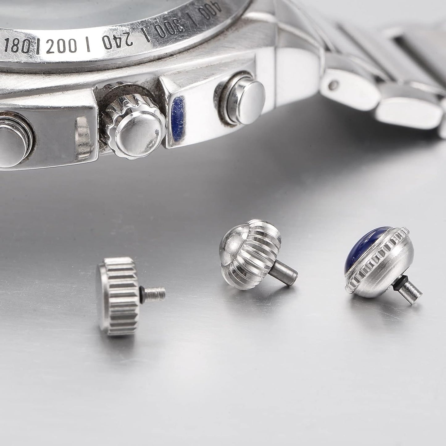 Watch Crown SUS304 w Head Long Stem V1258-DP02-B-4112