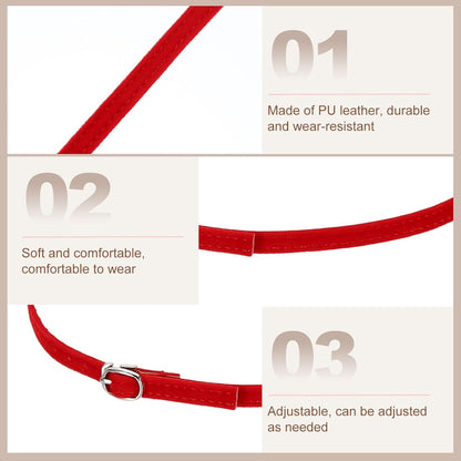Replacement Ankle Strap for Heel Detachable Shoe Straps PU Leather Shoe Band V1258-DP02-B-4116