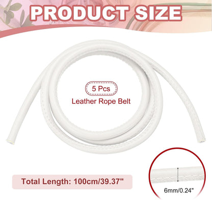 PU Leather Cord String Rope for DIY Women Tie Waist Strap Waist Belt Dress Bag Strap Replacement V1258-DP02-B-4118