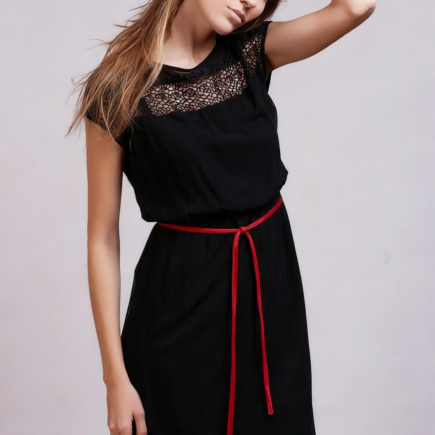 PU Leather Cord String Rope for DIY Women Tie Waist Strap Waist Belt Dress Bag Strap Replacement V1258-DP02-B-4118