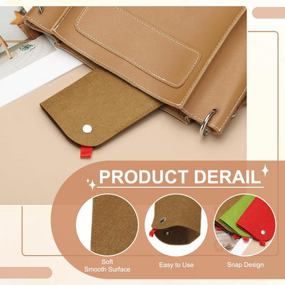 Portable Felt Glasses Case, Soft Slip-in Pouch Case, Ear Hanging Eyeglasses Bag Sunglasses Storage Pouch V1258-DP02-B-4122