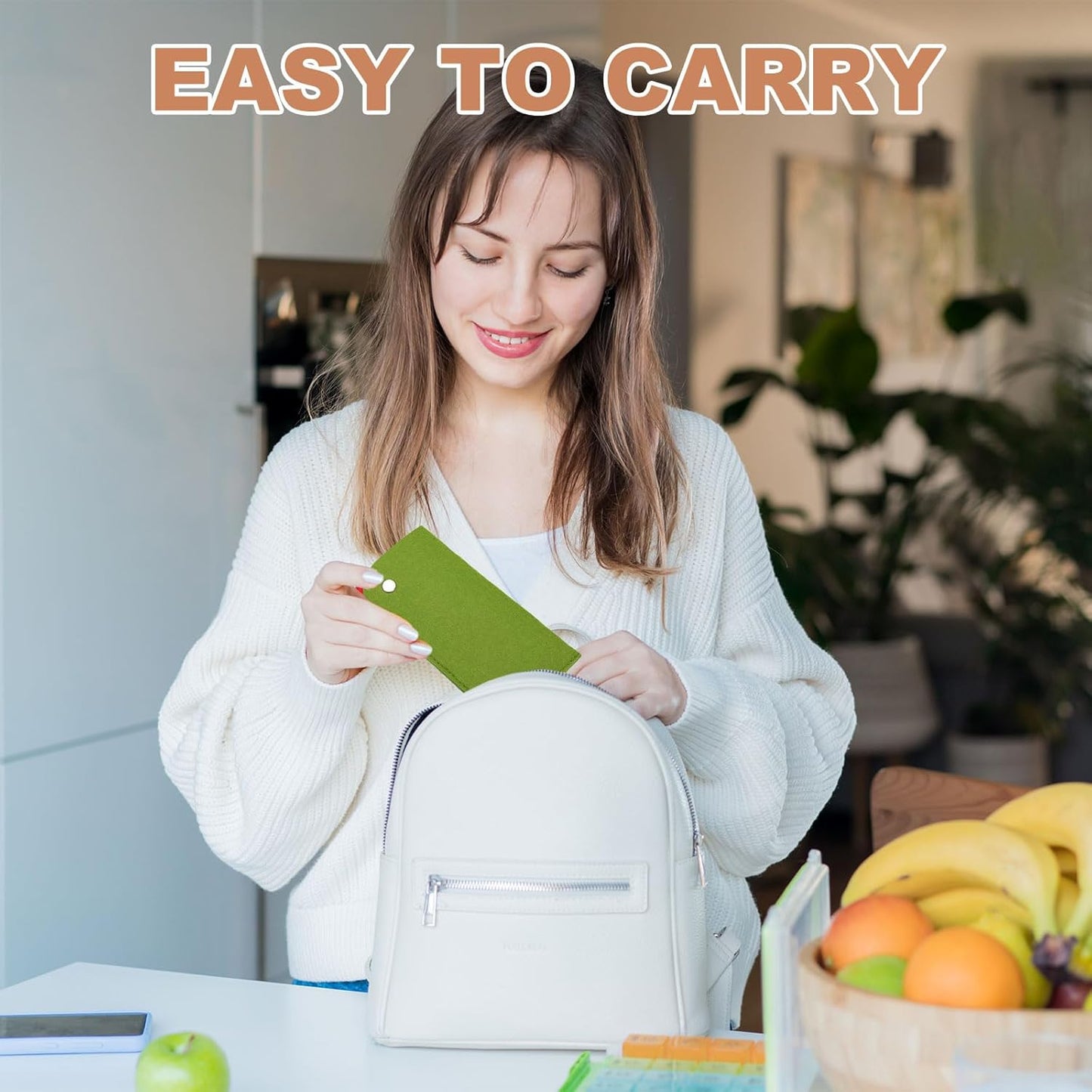 Portable Felt Glasses Case, Soft Slip-in Pouch Case, Ear Hanging Eyeglasses Bag Sunglasses Storage Pouch V1258-DP02-B-4122