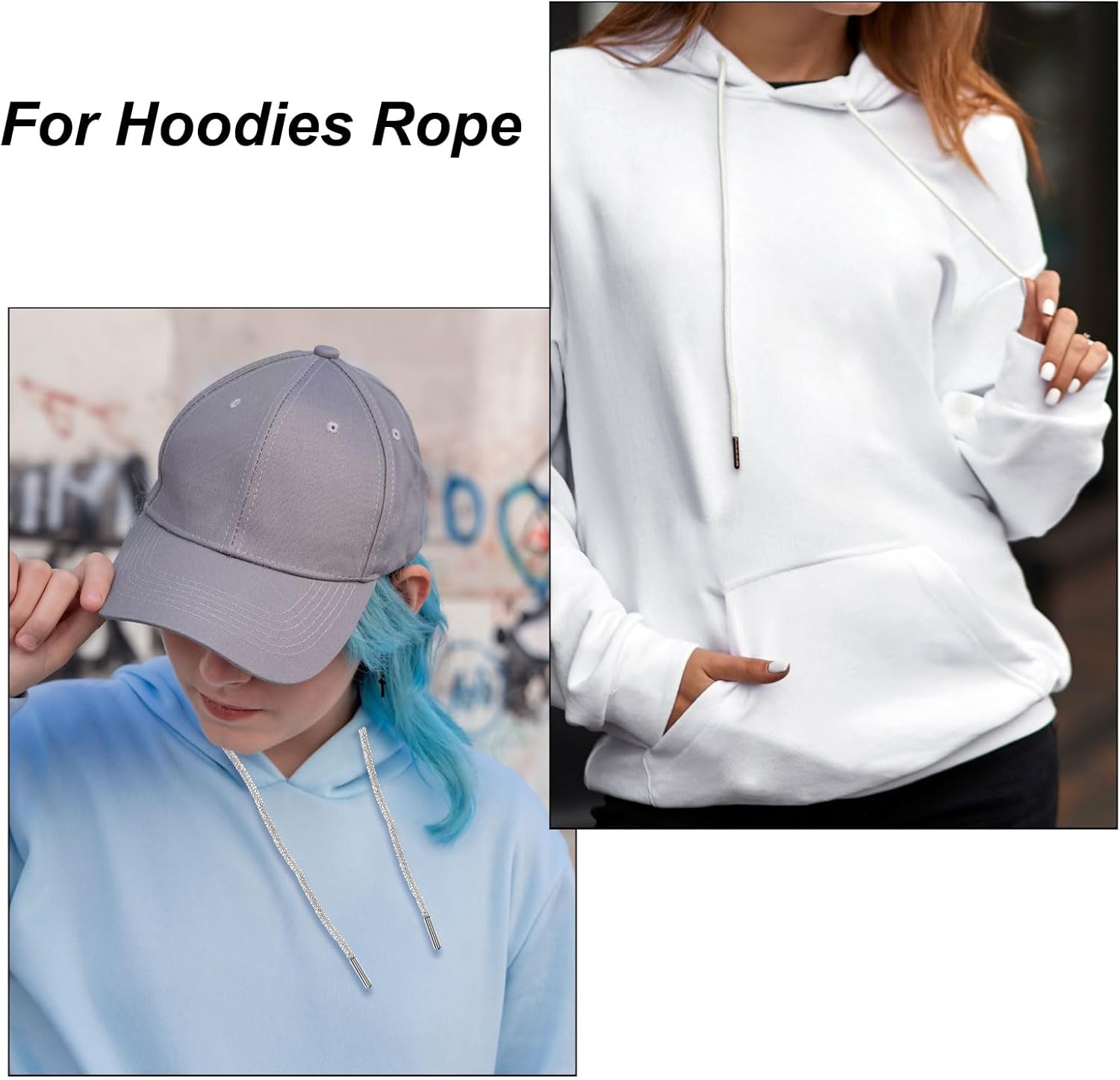 Rhinestone Shoe Lace Bling Glittered Ropes Drawstring Cords Replacement for Sweatpants Hoodie V1258-DP02-B-4125