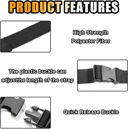 Battery Box Strap - Adjustable Buckle, Auto & Trailer Hold Down Strap - 2 PCS Pack (39 Inch, Quick Release) V1258-DP02-B-4134