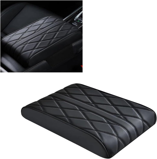 Car Center Console Cover Pad, Leather Auto Console Arm Rest Cover, Waterproof Car Armrest Seat Box Cushion V1258-DP02-B-4141