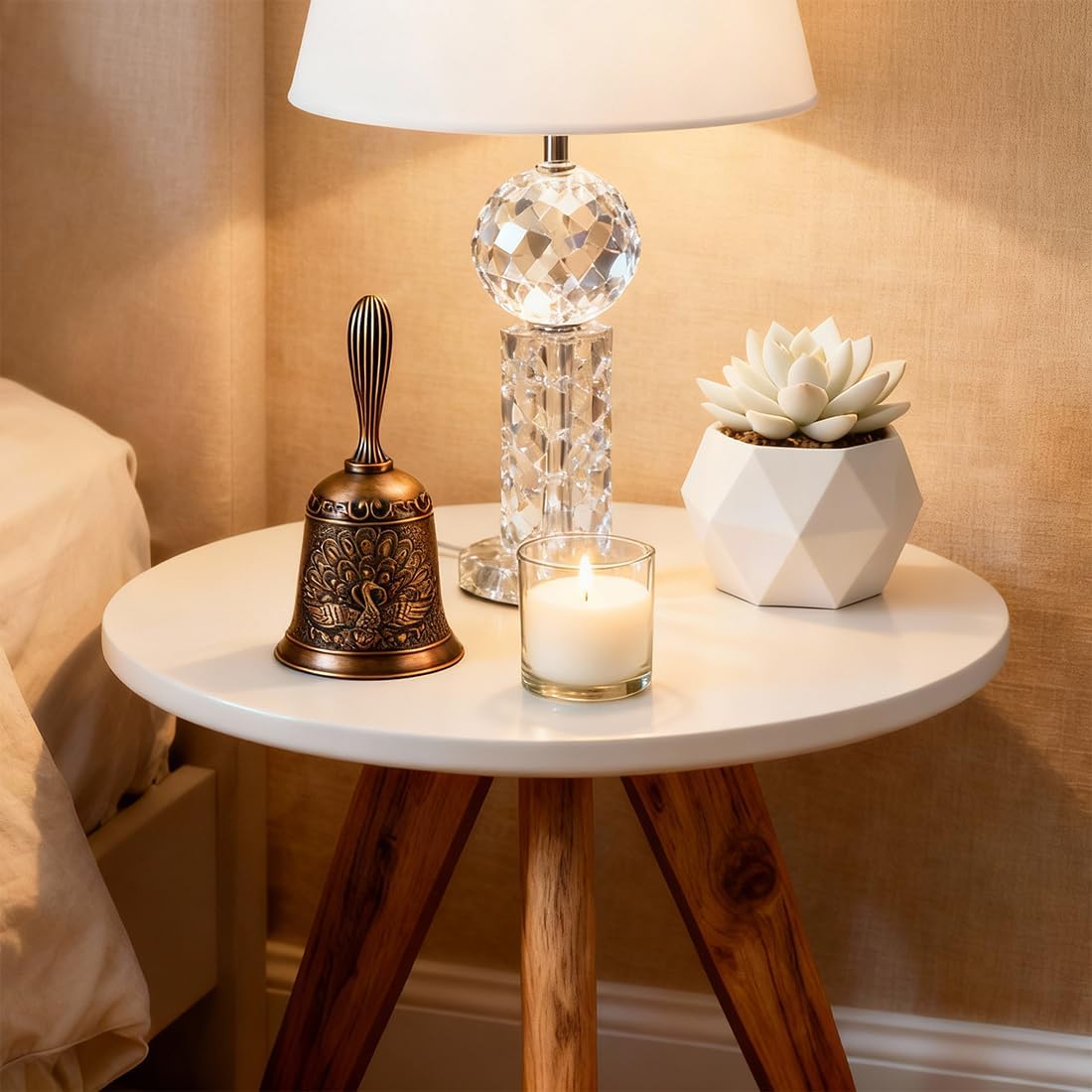 Hand Bell Ringing Bells Loud Service Call Bells Handbells for Seniors Bedside Wedding Dinner Meditation V1258-DP02-B-4151