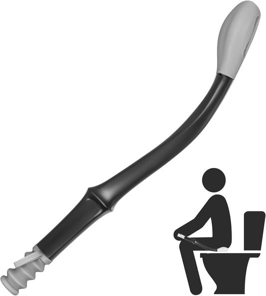 Toilet Aids Tools Butt Wiper Long Handle Toilet Aids for Wiping, 15" Comfort Bottom Buddy Wiping Aid Helper V1258-DP02-B-4159