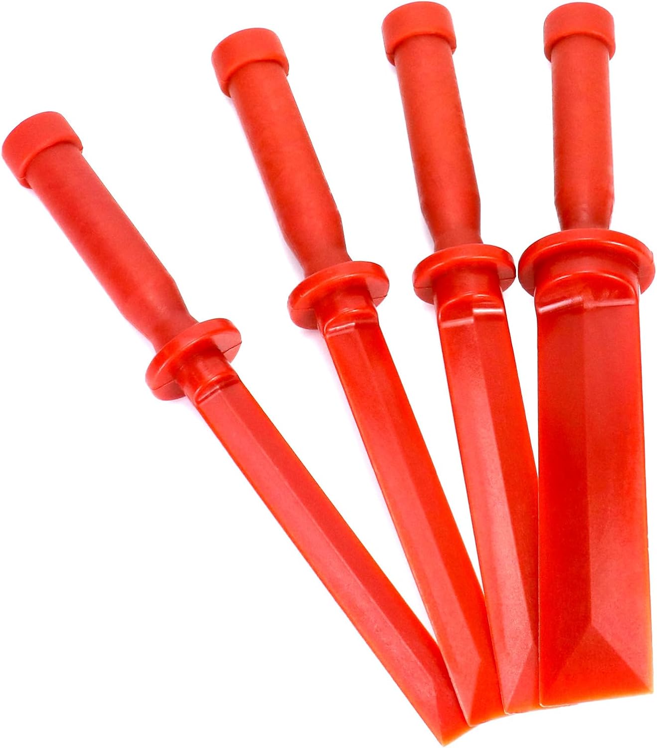 Plastic Chisel Scraper Set, 3/4", 7/8", 1", 1-1/2" Chemical Resistant Scraper Tool, No-marring Plastic Chisel V1258-DP02-B-4162