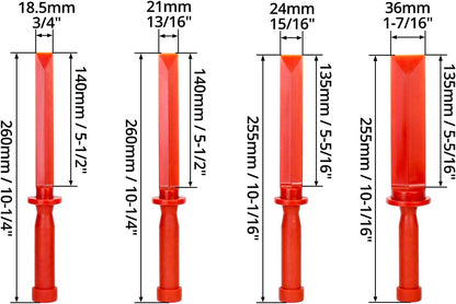 Plastic Chisel Scraper Set, 3/4", 7/8", 1", 1-1/2" Chemical Resistant Scraper Tool, No-marring Plastic Chisel V1258-DP02-B-4162