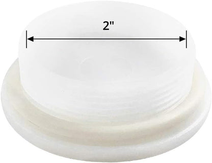 Bung Cap with 2" Thread Size for 55 Gallon Plastic Drums, 4 Pack Poly Buttress Drum Bung, Fine Thread V1258-DP02-B-4164