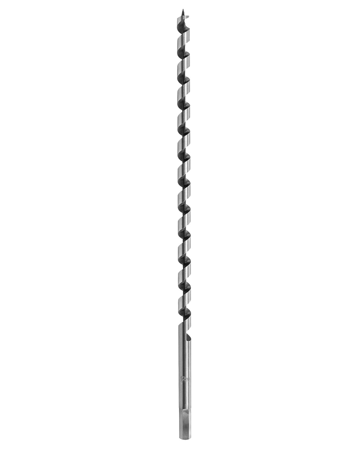 Auger Drill Bit for Wood, 1/2 Inch Diameter x 16 Inch Length, 3/8-Inch Hex Shank, Long Drill Bits V1258-DP02-B-4166