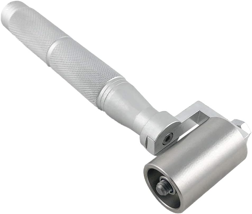 1.5" Stainless Steel Home Wallpaper Seam Roller Wall Paper Construction Tool Seam Flat Roller Paint Tool V1258-DP02-B-4167