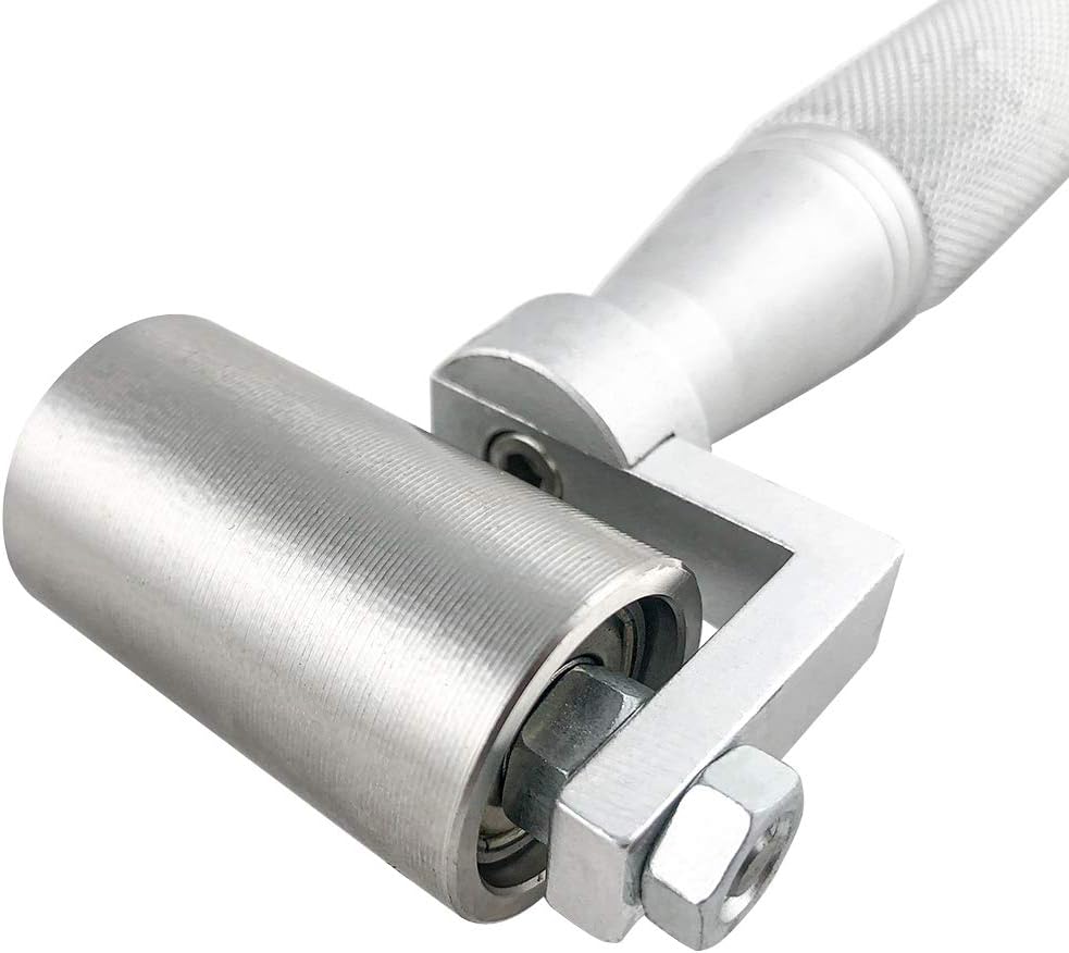 1.5" Stainless Steel Home Wallpaper Seam Roller Wall Paper Construction Tool Seam Flat Roller Paint Tool V1258-DP02-B-4167