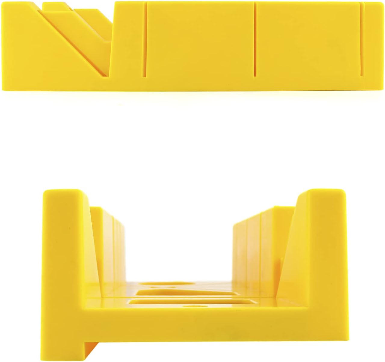 12-Inch High Impact Plastic Miter Box with Versatile Cutting Angles and Ruler Scale V1258-DP02-B-4175