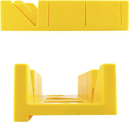 12-Inch High Impact Plastic Miter Box with Versatile Cutting Angles and Ruler Scale V1258-DP02-B-4175