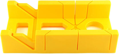12-Inch High Impact Plastic Miter Box with Versatile Cutting Angles and Ruler Scale V1258-DP02-B-4175