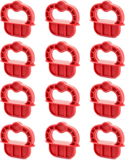 Deck Board Jig, 12 Pcs 1/4" Gap Deck Board Spacer Rings for Pressure Treated, Composite, PVC, Plank V1258-DP02-B-4183
