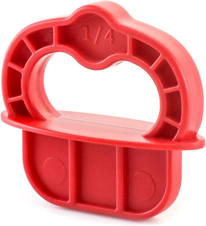 Deck Board Jig, 12 Pcs 1/4" Gap Deck Board Spacer Rings for Pressure Treated, Composite, PVC, Plank V1258-DP02-B-4183