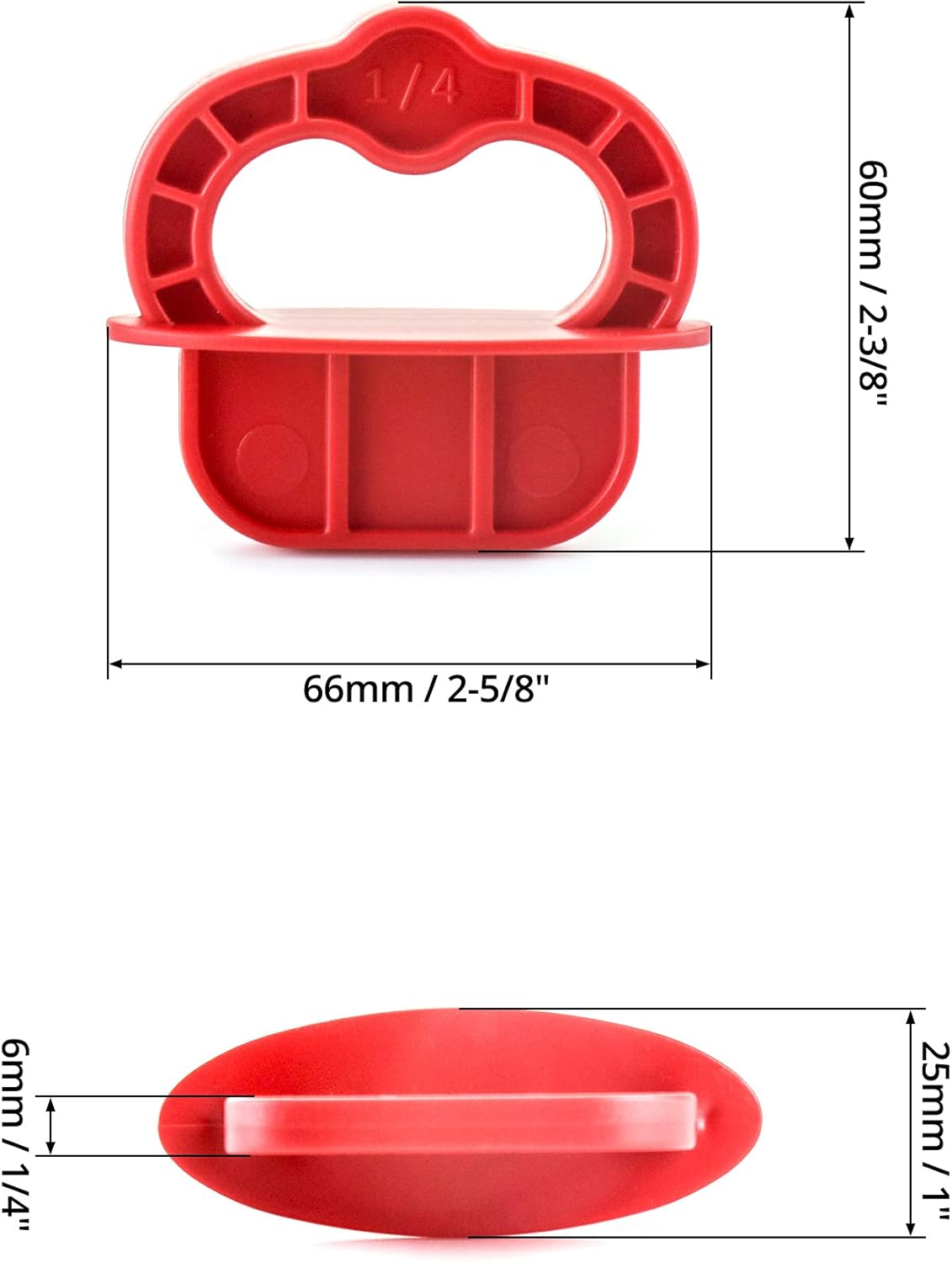 Deck Board Jig, 12 Pcs 1/4" Gap Deck Board Spacer Rings for Pressure Treated, Composite, PVC, Plank V1258-DP02-B-4183